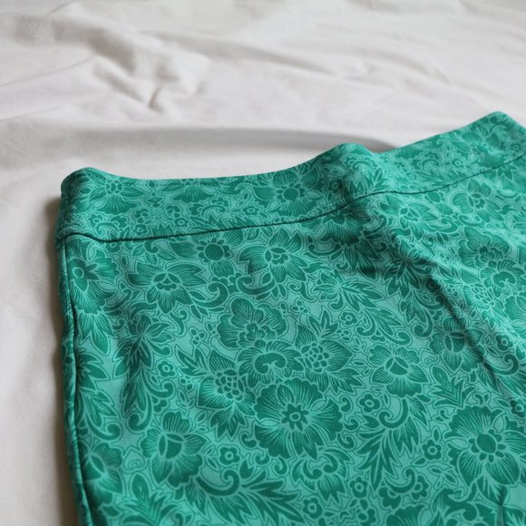 Lord & Taylor Teal High-Waisted Pencil Skirt - Picture 2 of 5